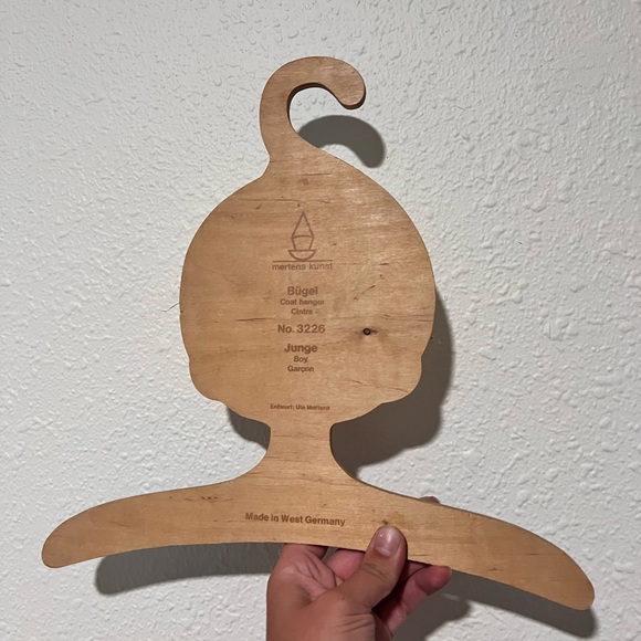 Mertens kunst bügel coat hanger no. 3226 junge boy vintage made in West Germany - Picture 2 of 9